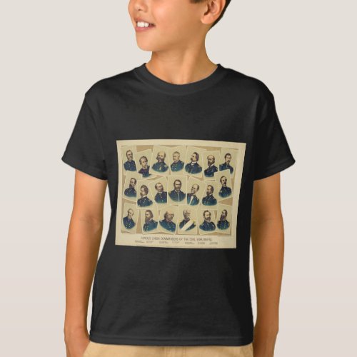 Famous Union Commanders of the Civil War T_Shirt