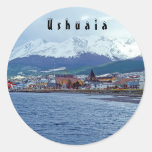 Famous Ushuaia - Tierra del Fuego, Argentina Classic Round Sticker