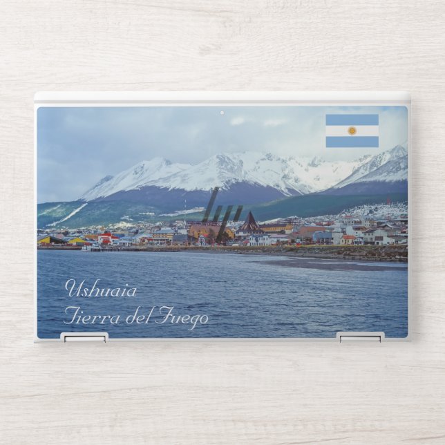 Famous Ushuaia - Tierra del Fuego, Argentina HP Laptop Skin (Front)