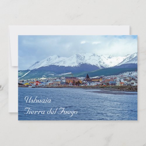 Famous Ushuaia _ Tierra del Fuego Argentina Invitation