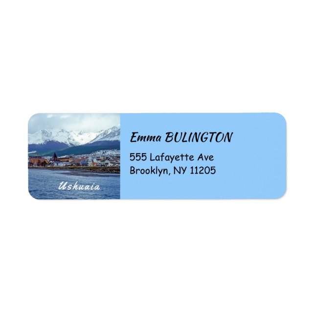 Famous Ushuaia - Tierra del Fuego, Argentina Label (Front)