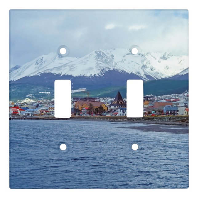 Famous Ushuaia - Tierra del Fuego, Argentina Light Switch Cover (Front)