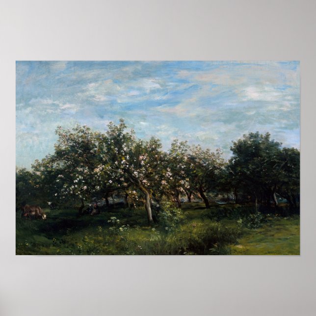 Famous Visual Arts Charles Francois Daubigny Apple Poster (Front)