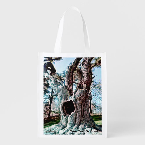 Famous Wizard Movie Tree Grocery Bag
