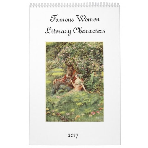Famous Women of Literature Calendar