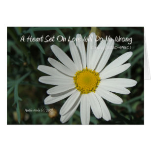 Famous Words: Love - White Daisy Card Series (4)