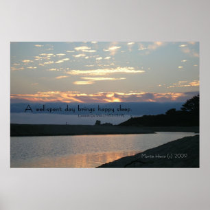 Famous Words: Sleep - Carmel Sunset - Poster