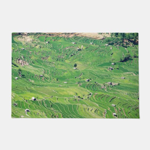 Famous yuanyang Rice Terraces _ Yunnan China Doormat