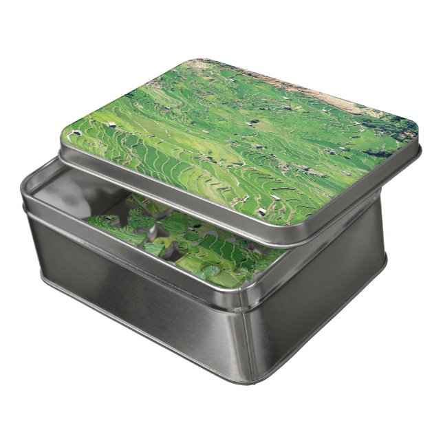 Famous yuanyang Rice Terraces - Yunnan, China Jigsaw Puzzle (Lid Open)