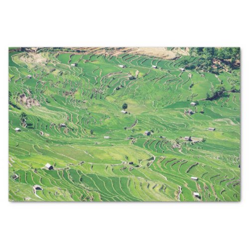 Famous yuanyang Rice Terraces _ Yunnan China Tissue Paper