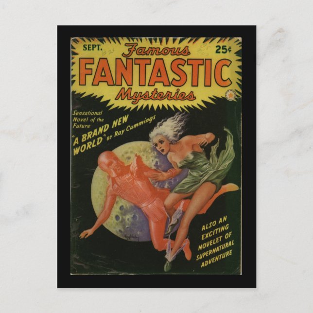 Famousfantastic1Pulp Art Postcard (Front)