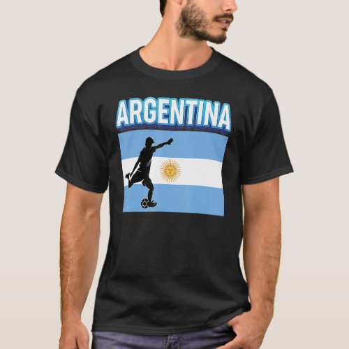 Fan Argentina National Team World Football Soccer  T_Shirt