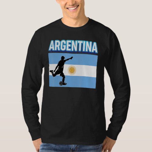 Fan Argentina National Team World Football Soccer  T_Shirt