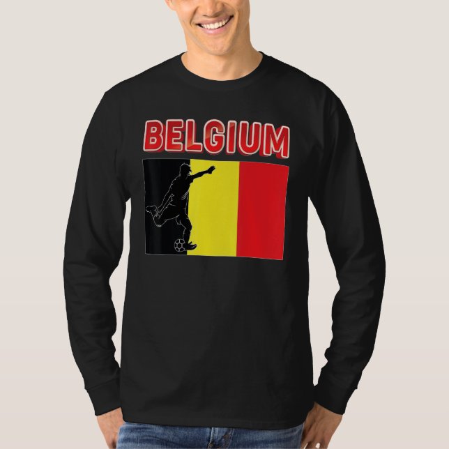 Fan Belgium National Team World Football Soccer Ch T-Shirt (Front)