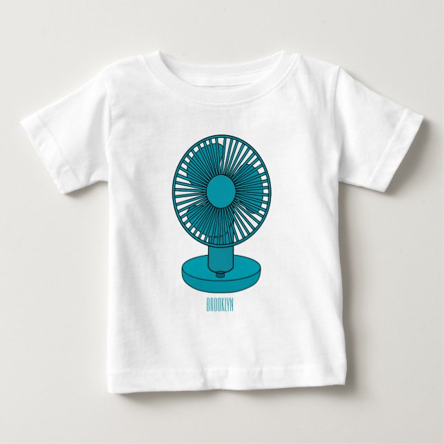 Fan cartoon illustration  baby T-Shirt (Front)