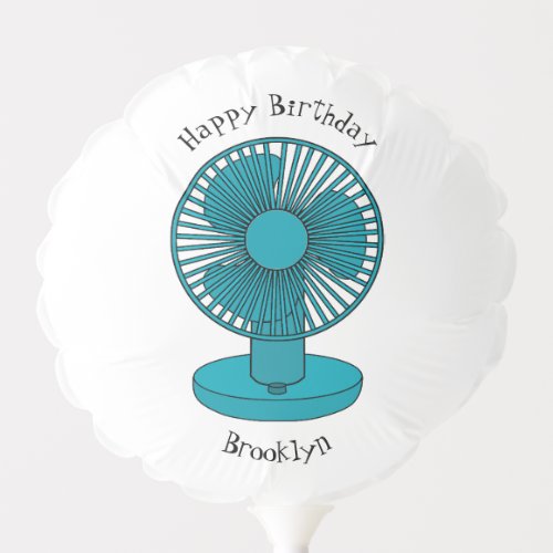 Fan cartoon illustration balloon