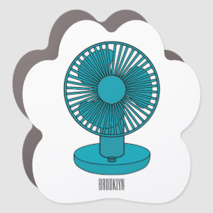 Fan cartoon illustration  car magnet