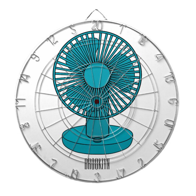 Fan cartoon illustration  dart board (Front)