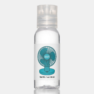 Fan cartoon illustration hand sanitizer