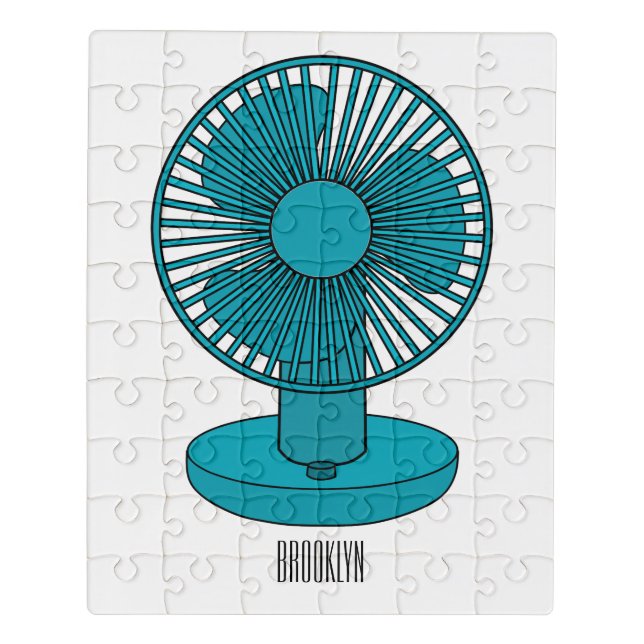 Fan cartoon illustration  jigsaw puzzle (Puzzle Vertical)