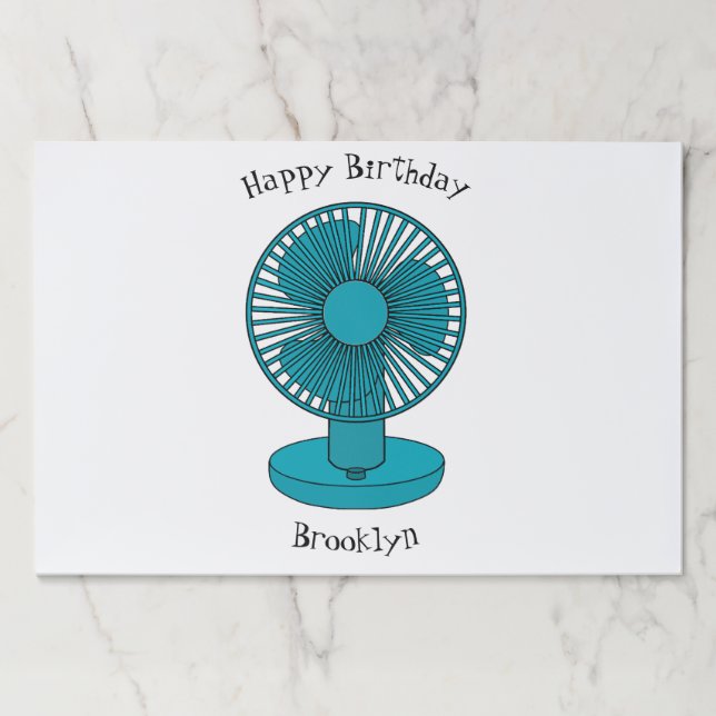 Fan cartoon illustration paper pad (Front)