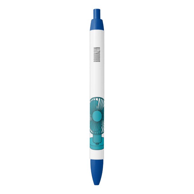 Fan cartoon illustration  pen (Front Vertical)