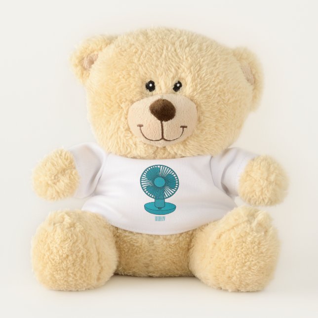 Fan cartoon illustration  teddy bear (Front)