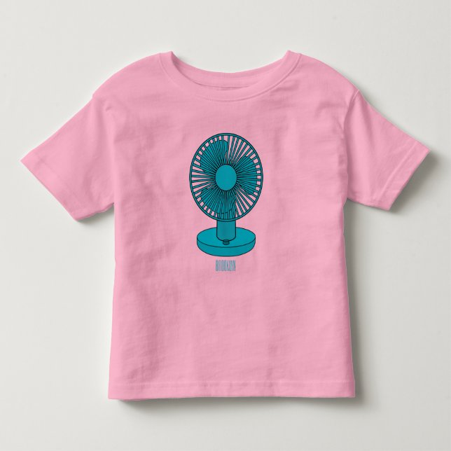 Fan cartoon illustration  toddler t-shirt (Front)