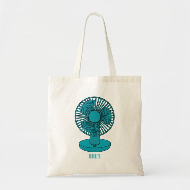Fan cartoon illustration  tote bag (Front)