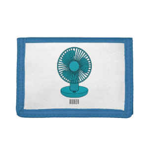 Fan cartoon illustration  trifold wallet