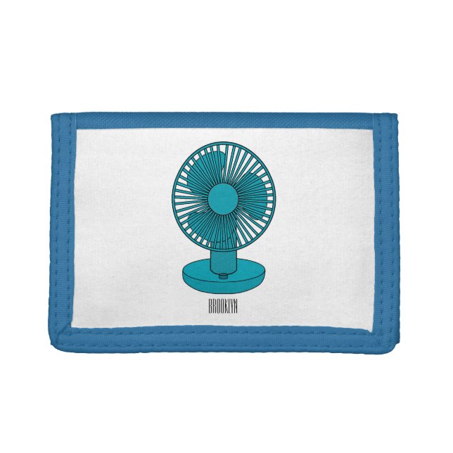 Fan cartoon illustration  trifold wallet (Front)