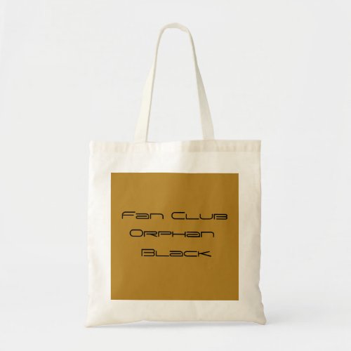 Fan Club Orphan Black geometric font Tote Bag