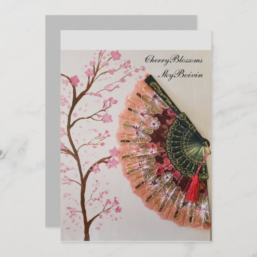 Fan collection: cherry blossoms (Front/Back)