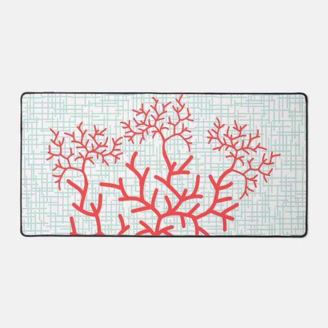 Fan Coral Designer Desk Mat (Front)