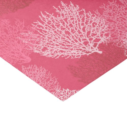 Fan Coral Print Shades of Coral Pink Tissue Paper