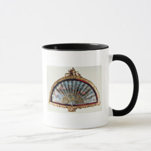 Fan, decorated with a scene of a fete mug