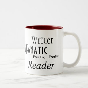 "Fan Fiction Fanatic" Two-Tone Coffee Mug