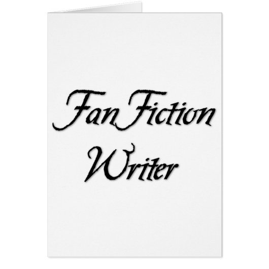 Fan Fiction Writer Cards (Front)