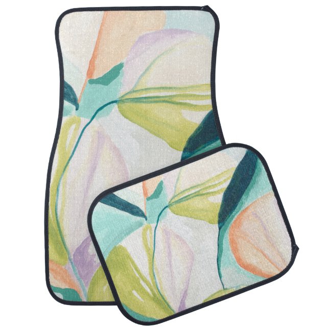 Fan Flowers IV Car Floor Mat (Set)