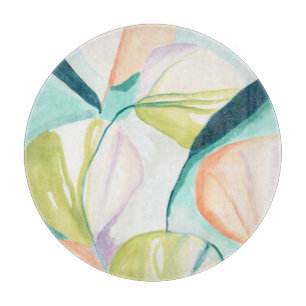 Fan Flowers IV Cutting Board