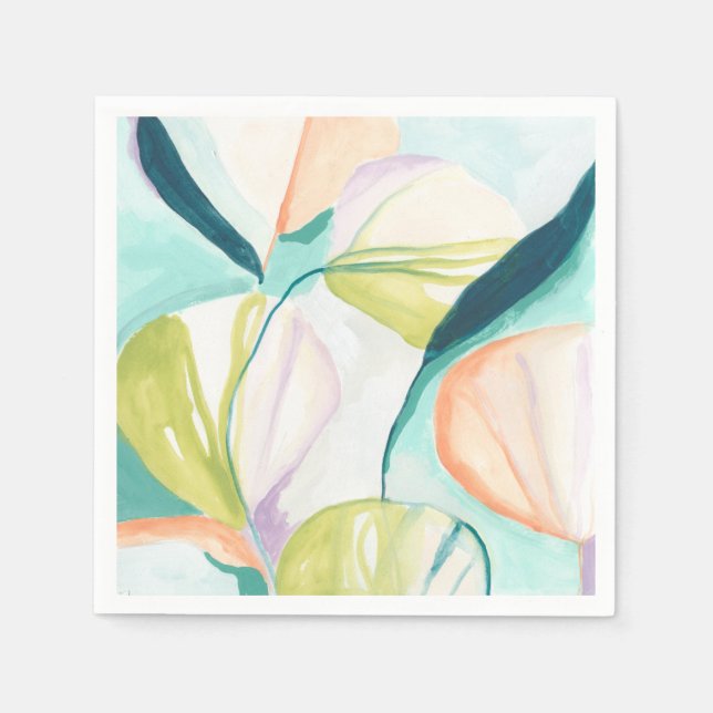 Fan Flowers IV Napkins (Front)