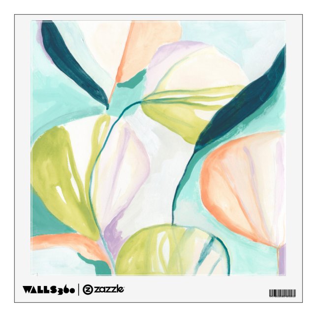 Fan Flowers IV Wall Decal (Front)