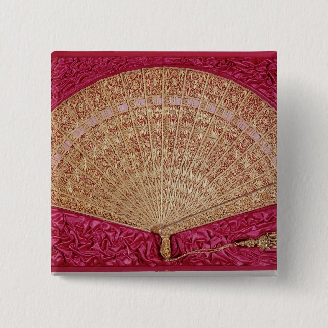 Fan given by Maximilian  of Habsbourg-Lorraine Pinback Button (Front)