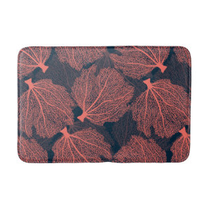 Fan living colral bath mat