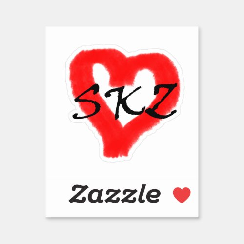 Fan made Stray Kids heart sticker Stay Sticker