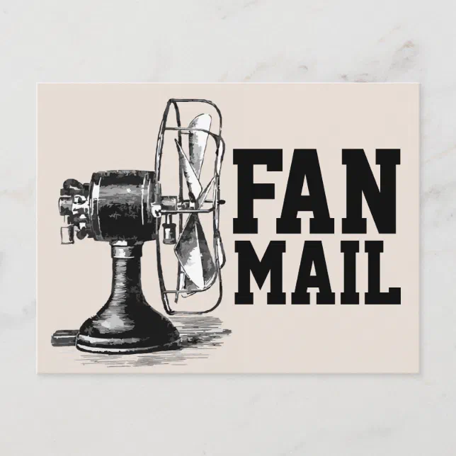 FAN MAIL Postcard | Zazzle