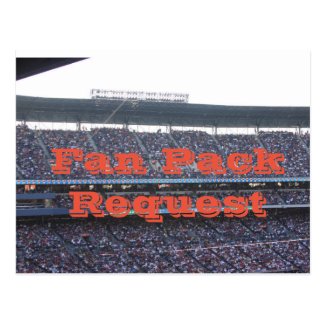 Fan Pack Request Postcard