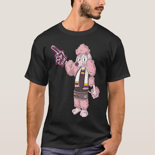 Fan Poodle Ecuador T-Shirt (Front)