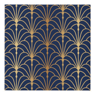 Fan seamless pattern. Chinese, Japanese style. Tra Faux Canvas Print