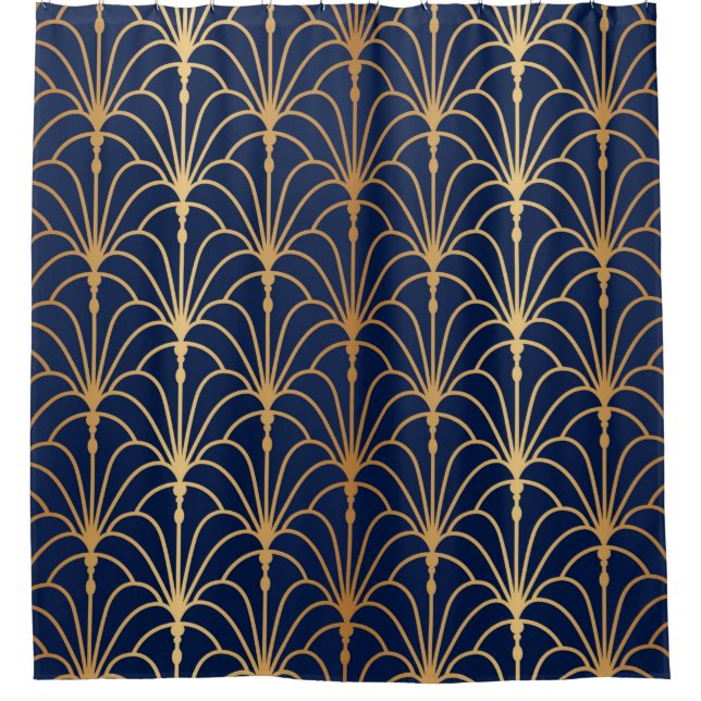 Fan seamless pattern. Chinese, Japanese style. Tra Shower Curtain (Front)